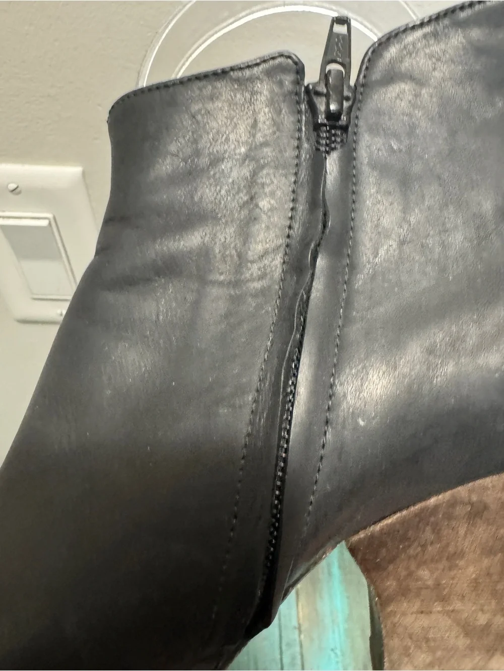Coclico Black Leather Ankle Booties Block Heel Made in Spain Size 39 - Picture 8 of 14